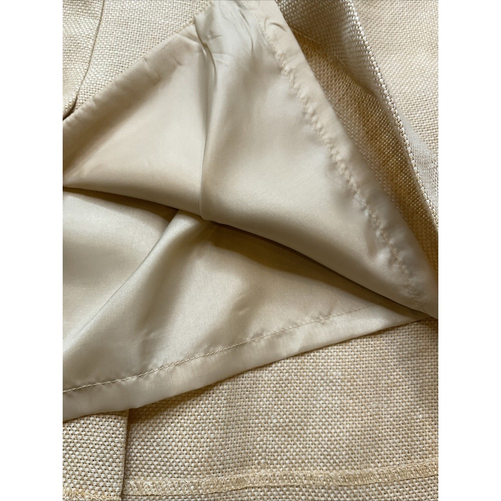 Tommy Hilfiger Linen Skirt Lined Pleated Spring Romantic Size 12 Preppy‎ - Picture 7 of 8